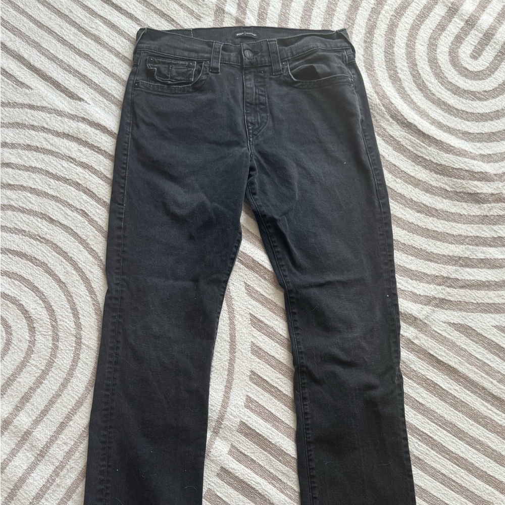 True Religion “Ricky” Relaxed Straight Jeans – Size 33 – Black Wash